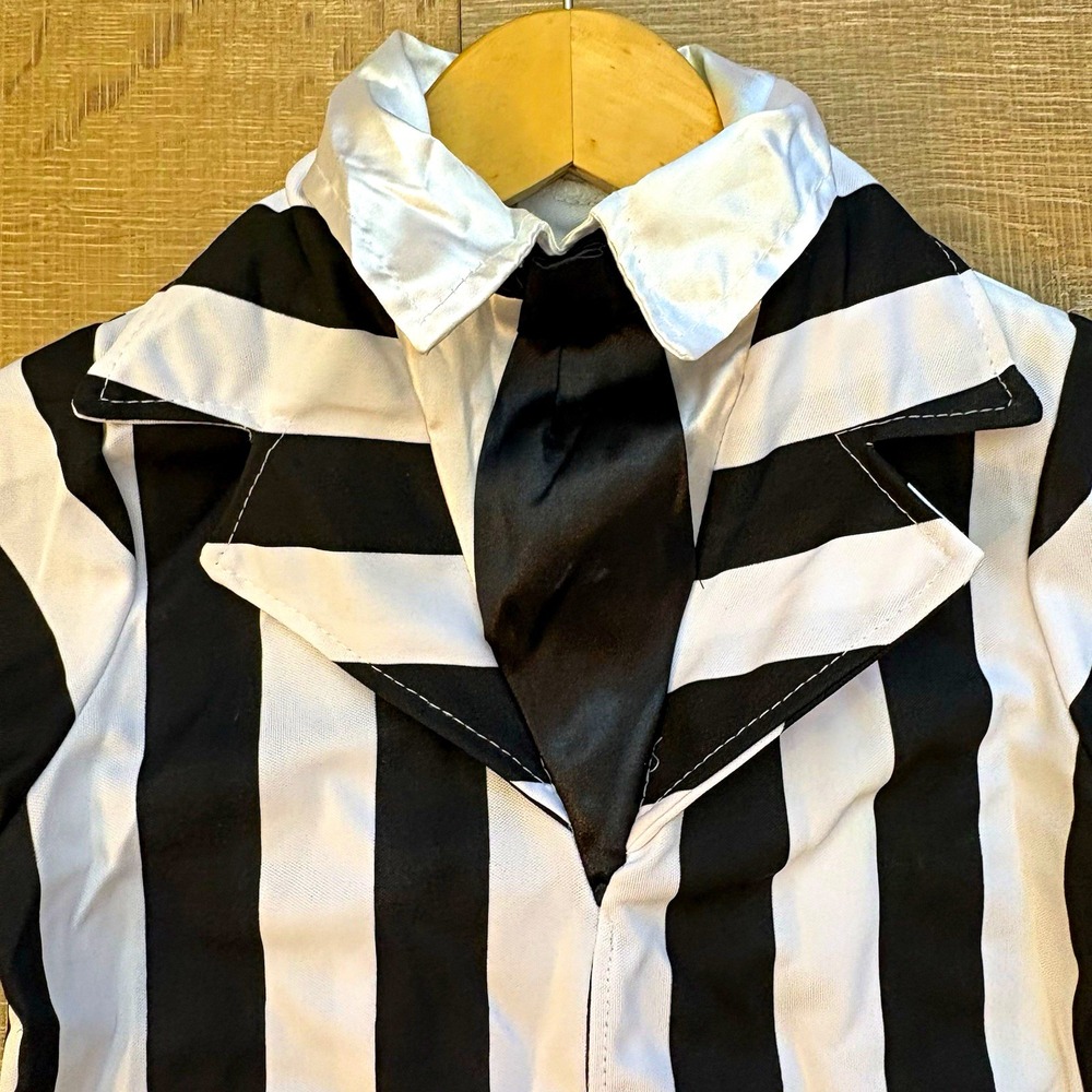 Rubie's Beetlejuice Costume Child M Black White Striped Jacket Pants 610725